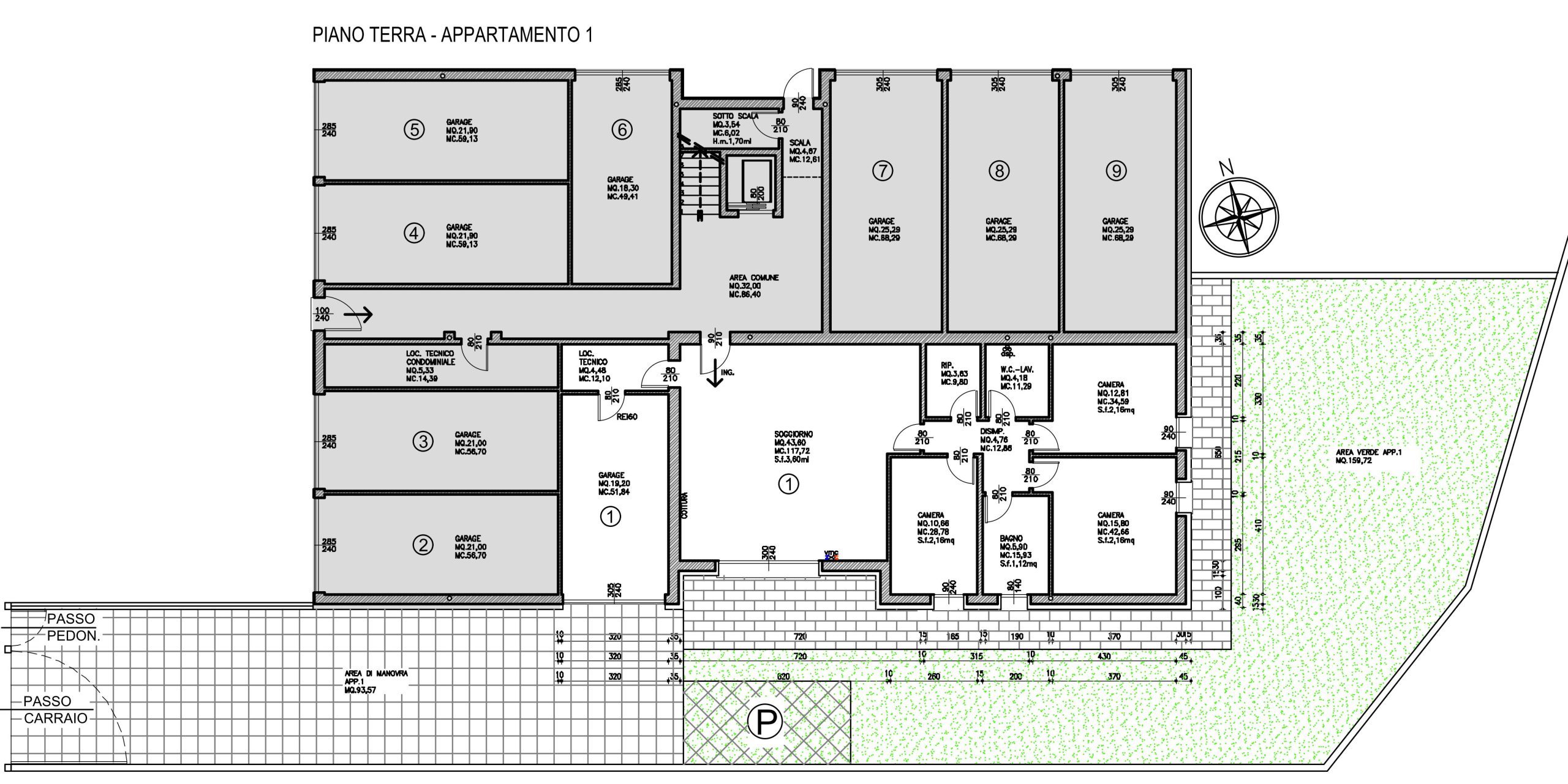 Residenza Demetra · appartamento 1 piano terra · planimetria Residenza Demetra · appartamento 1 piano terra · planimetria